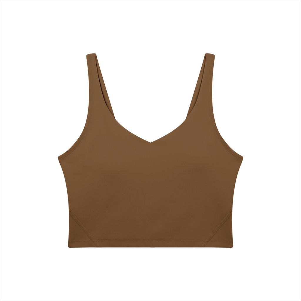 VAGORA WOMEN'S V-NECK YOGA SPORTS BRA