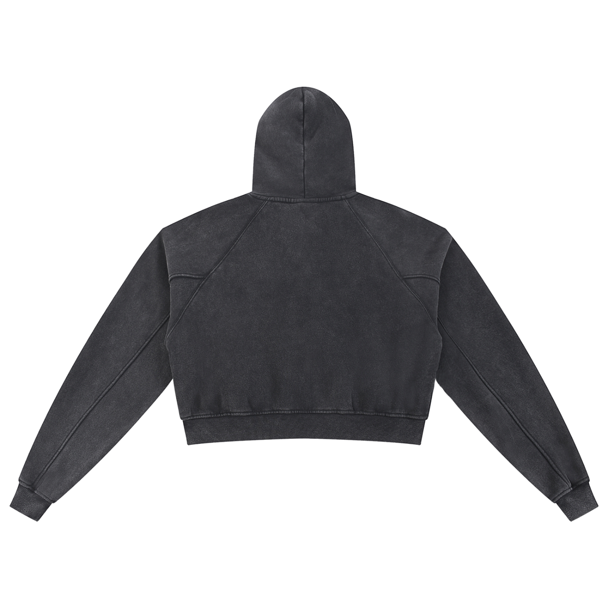 VAGORA Snow Washed Cropped Hoodie (355 GSM)