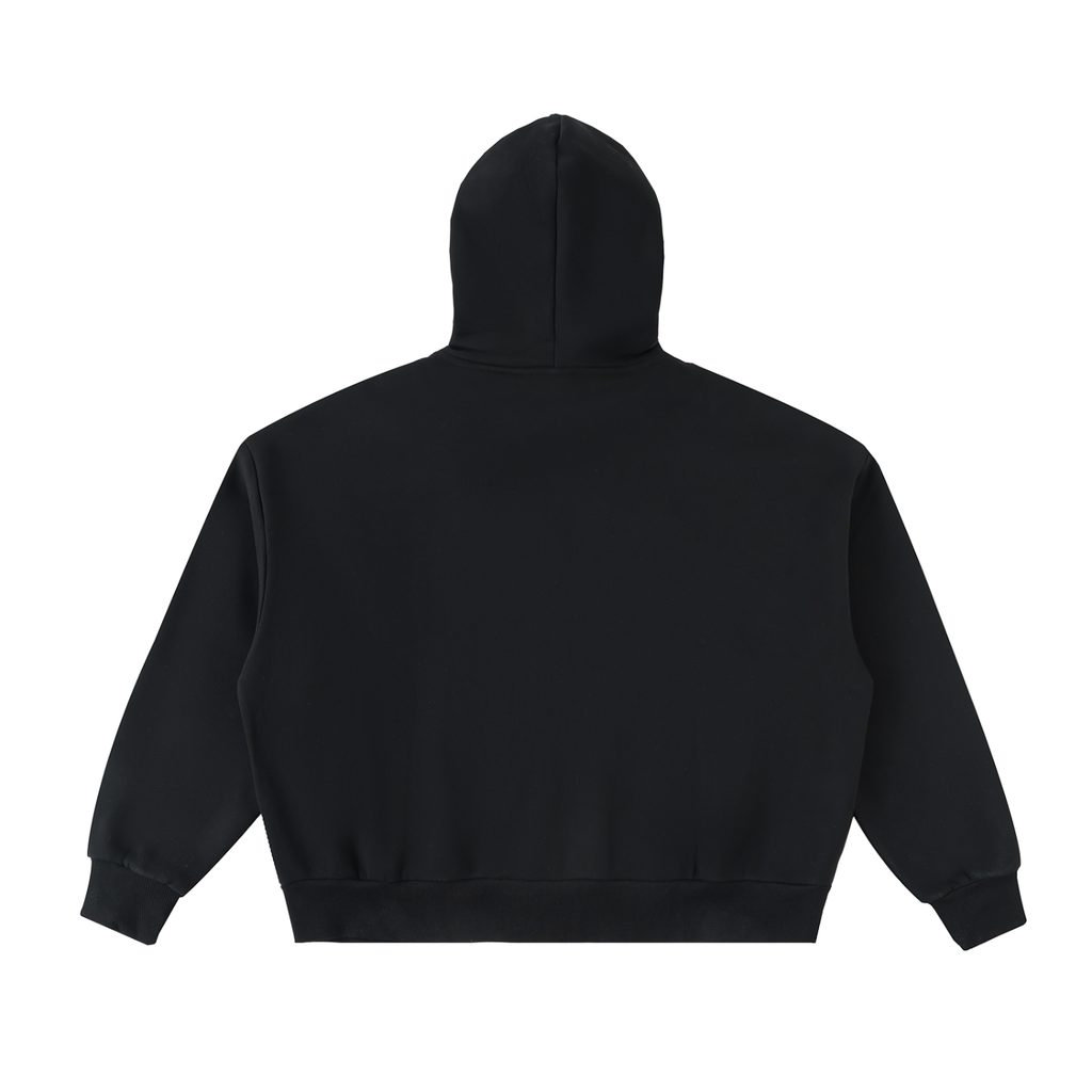 VAGORA Fleeced Full-Zip Boxy Hoodie (350 GSM)