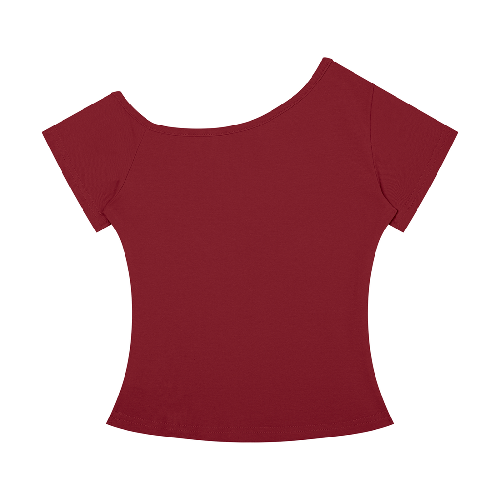 VAGORA WOMEN'S OFF-THE-SHOULDER SLIM TEE