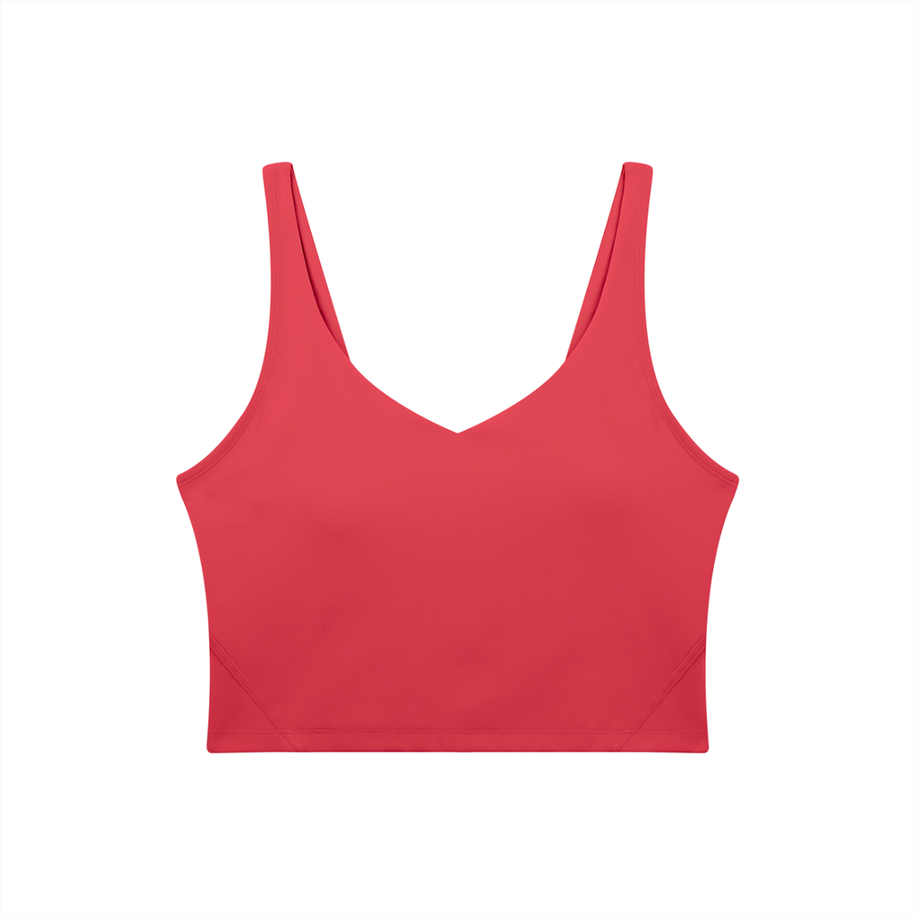 VAGORA WOMEN'S V-NECK YOGA SPORTS BRA