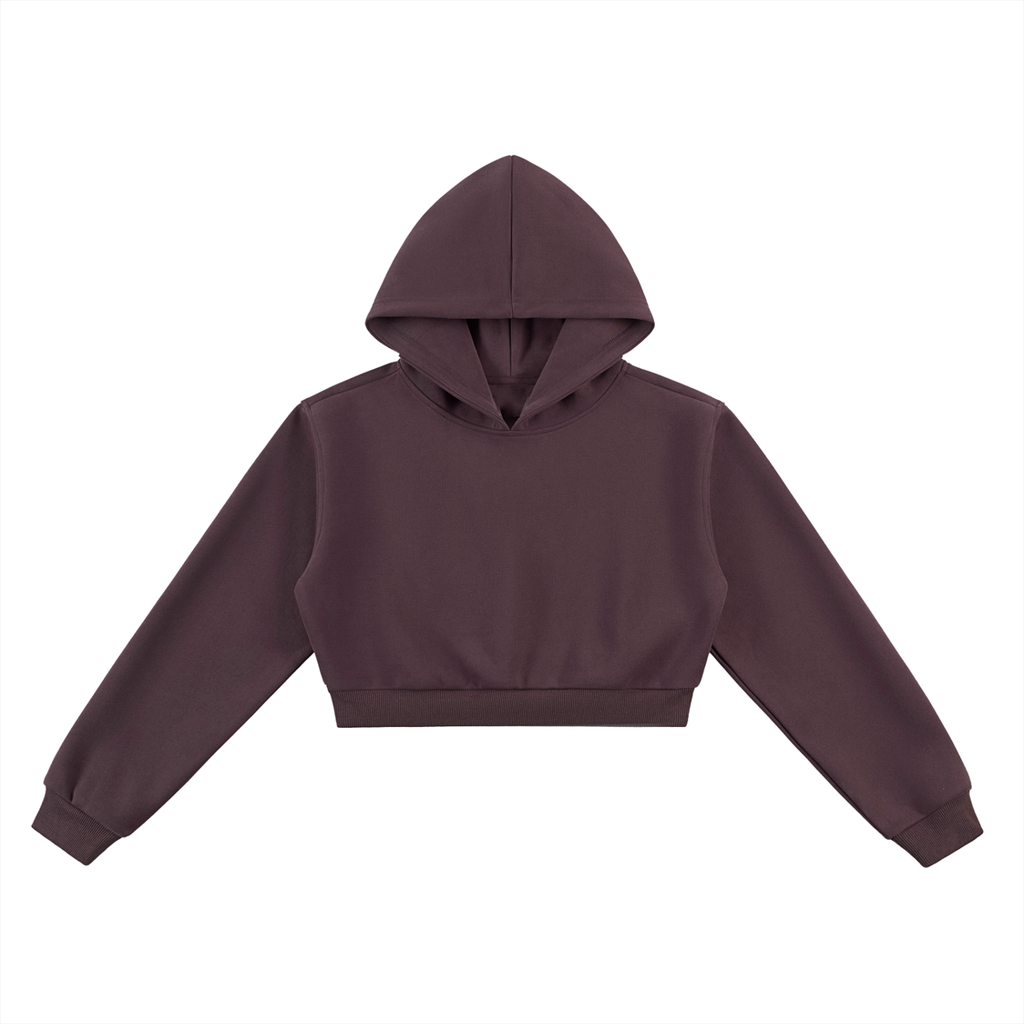 VAGORA Essential Cropped Hoodie (350 GSM)