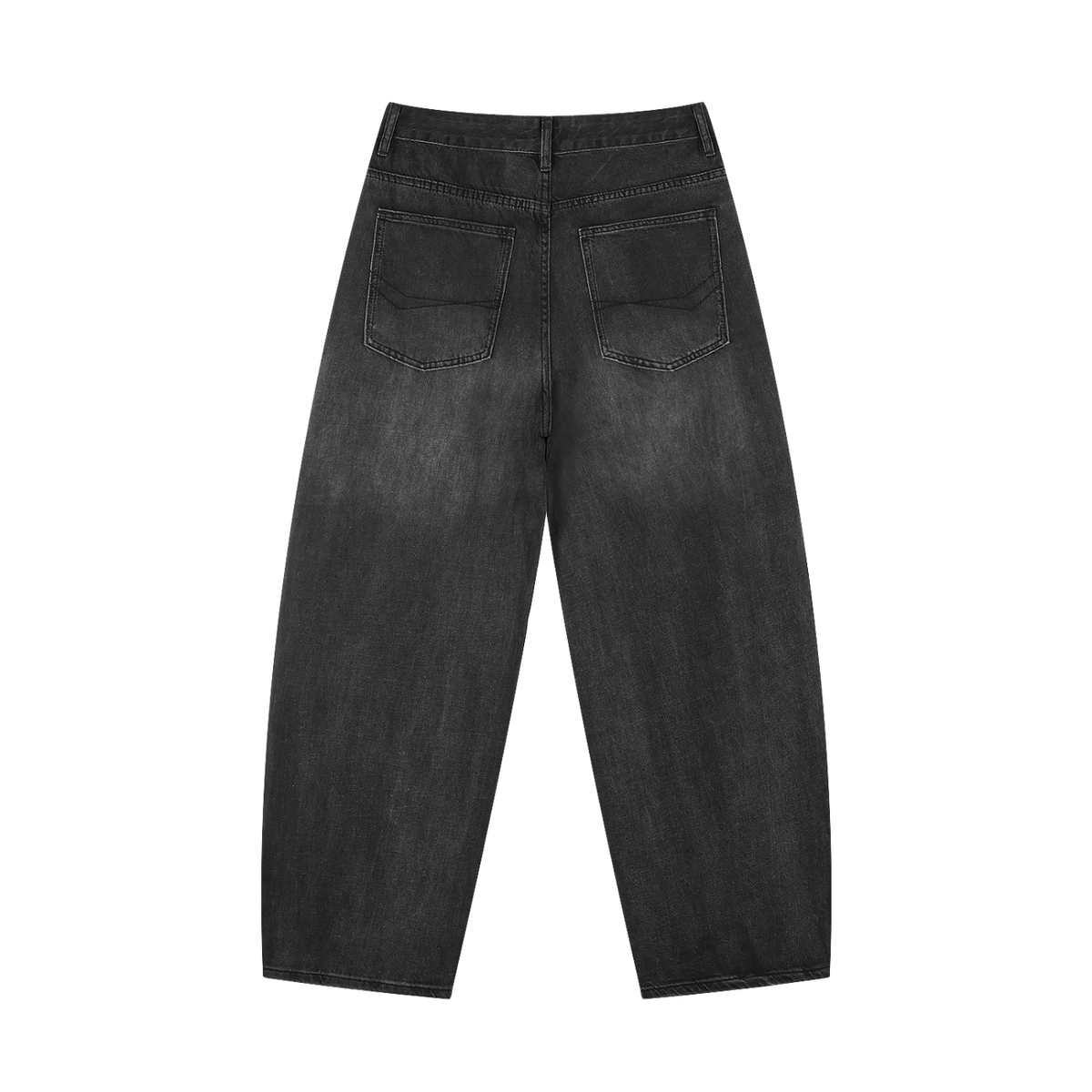 VAGORA Men's Sunfade Vintage Wash Barrel Leg Jeans (310 GSM)