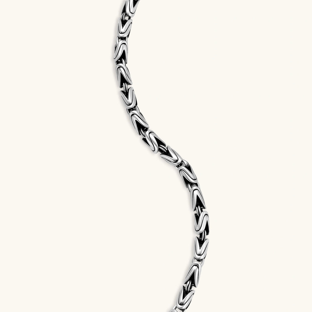 COLLAR BIZANTINO KING - ANTIQUE SILVER
