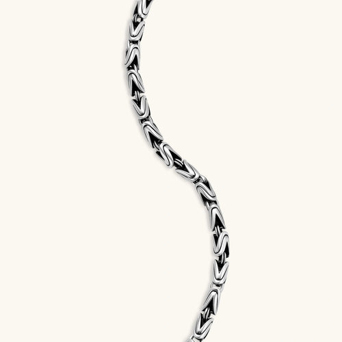 COLLAR BIZANTINO KING - ANTIQUE SILVER
