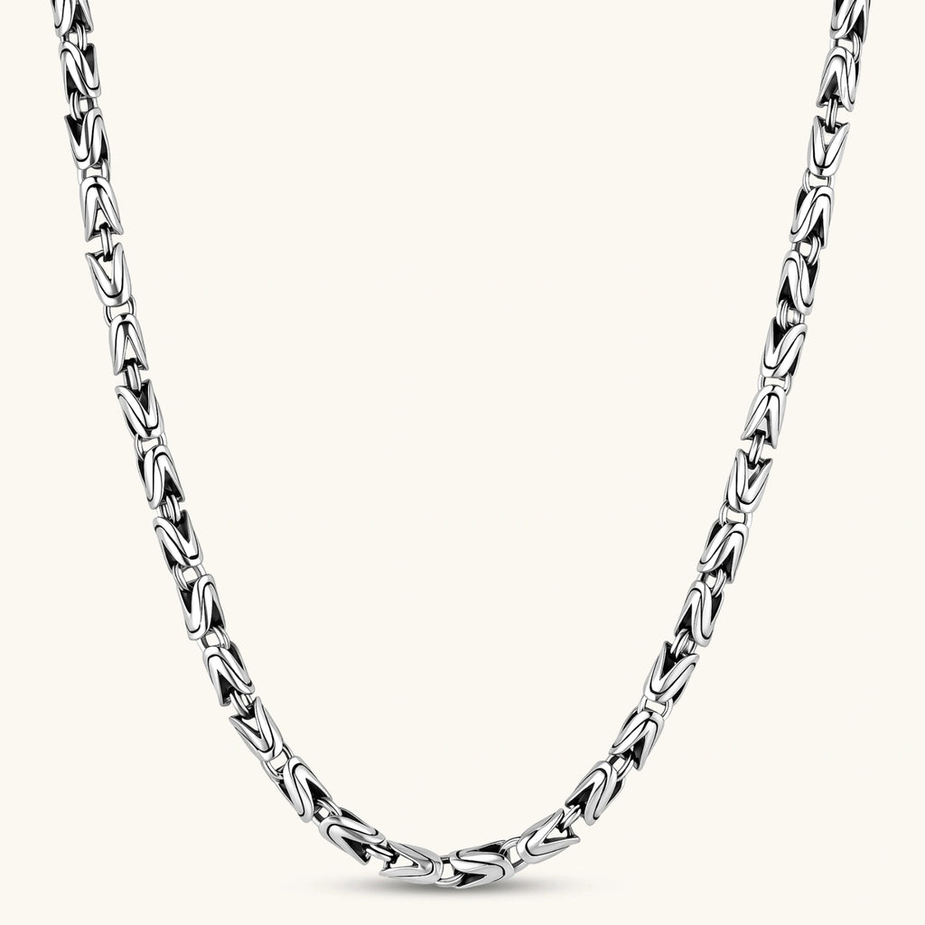 COLLAR BIZANTINO KING - ANTIQUE SILVER