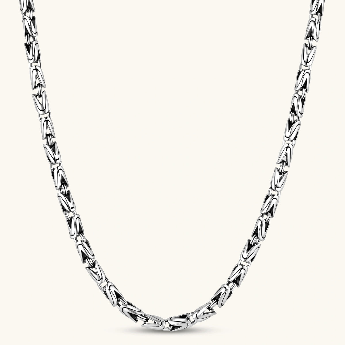 COLLAR BIZANTINO KING - ANTIQUE SILVER