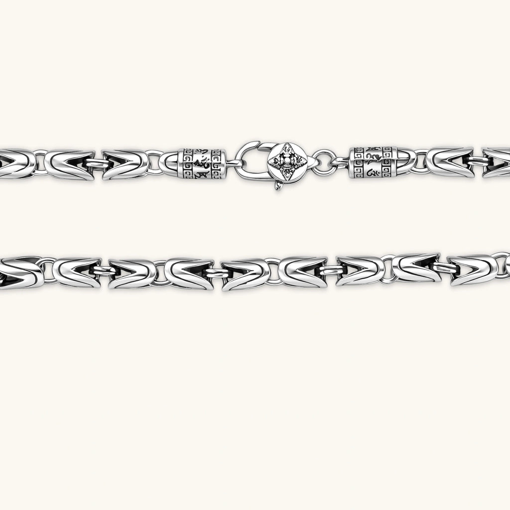 COLLAR BIZANTINO KING - ANTIQUE SILVER
