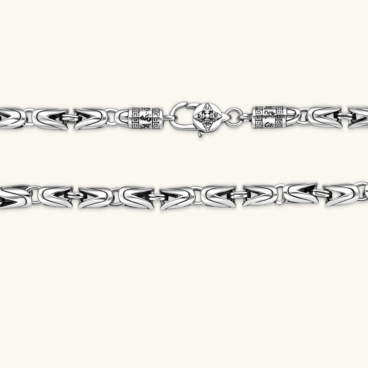 COLLAR BIZANTINO KING - ANTIQUE SILVER