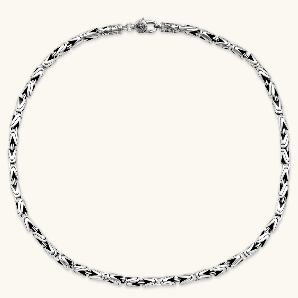 COLLAR BIZANTINO KING - ANTIQUE SILVER