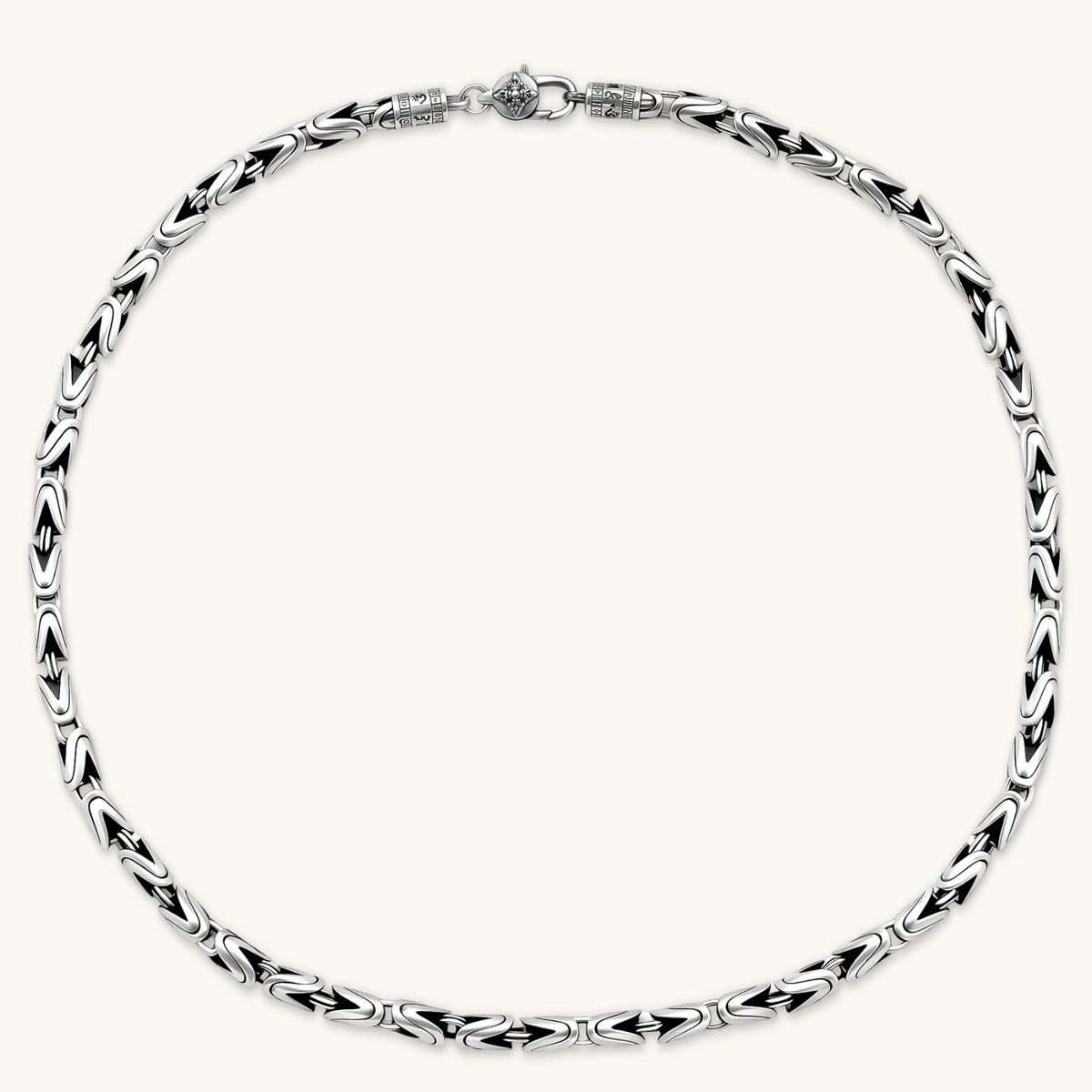 COLLAR BIZANTINO KING - ANTIQUE SILVER
