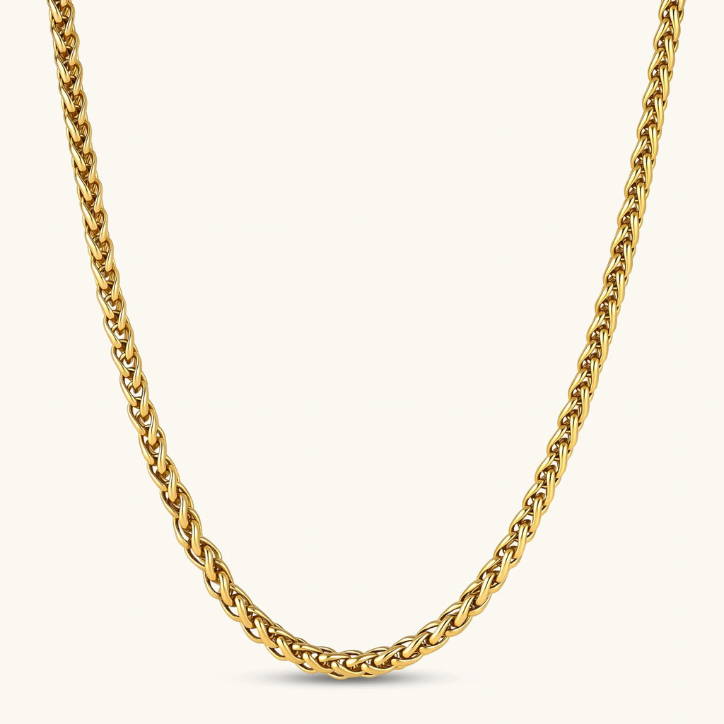 COLLAR ESPIGA WHEAT CHAIN - BAÑO EN ORO 18K