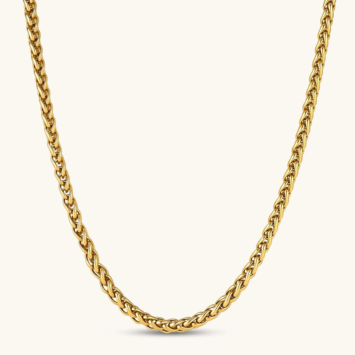 COLLAR ESPIGA WHEAT CHAIN - BAÑO EN ORO 18K