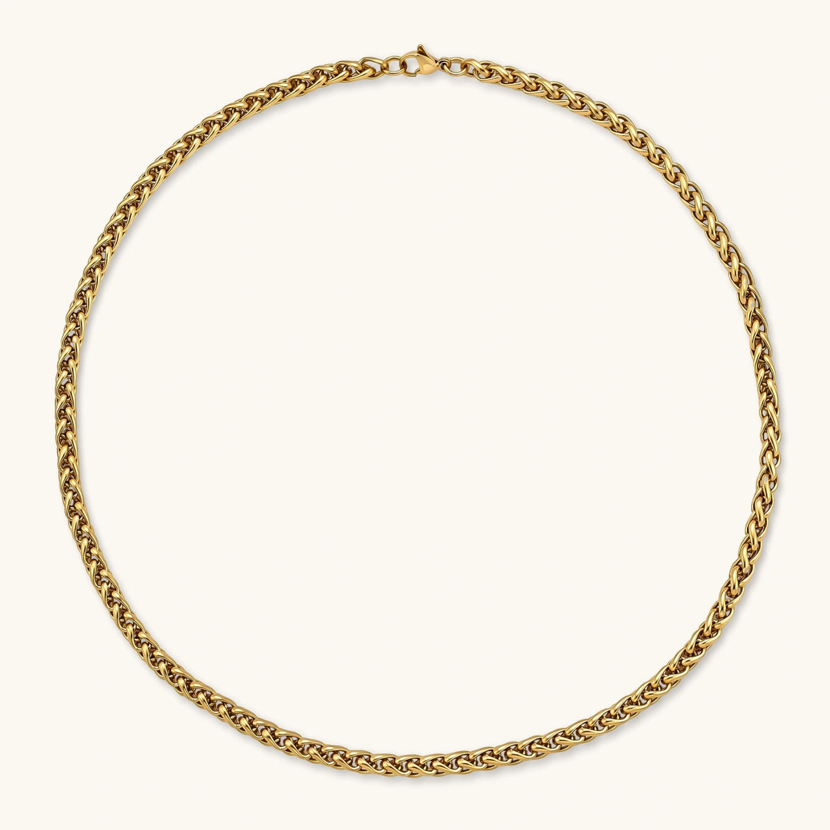COLLAR ESPIGA WHEAT CHAIN - BAÑO EN ORO 18K