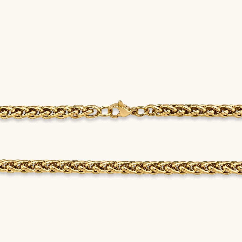 COLLAR ESPIGA WHEAT CHAIN - BAÑO EN ORO 18K
