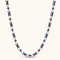 Collar Gotico Dark Reign - Circonia Azul Zafiro