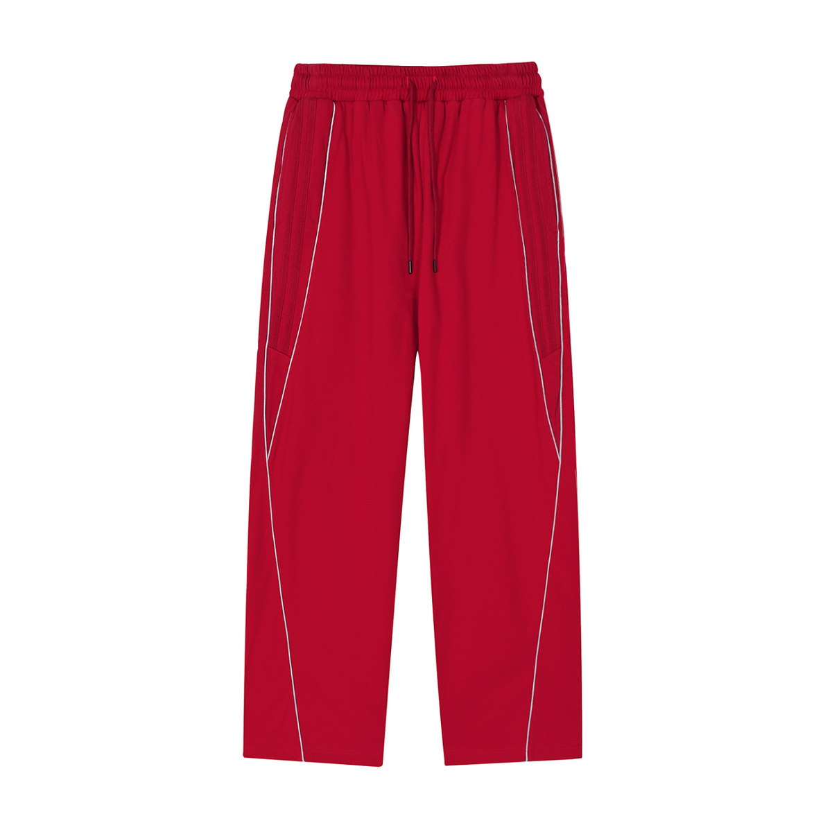 VAGORA Reflection Striped Straight-Leg Sweatpants (365 GSM)