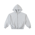 VAGORA Contrast-Stitched Boxy Zip Hoodie (350 GSM)