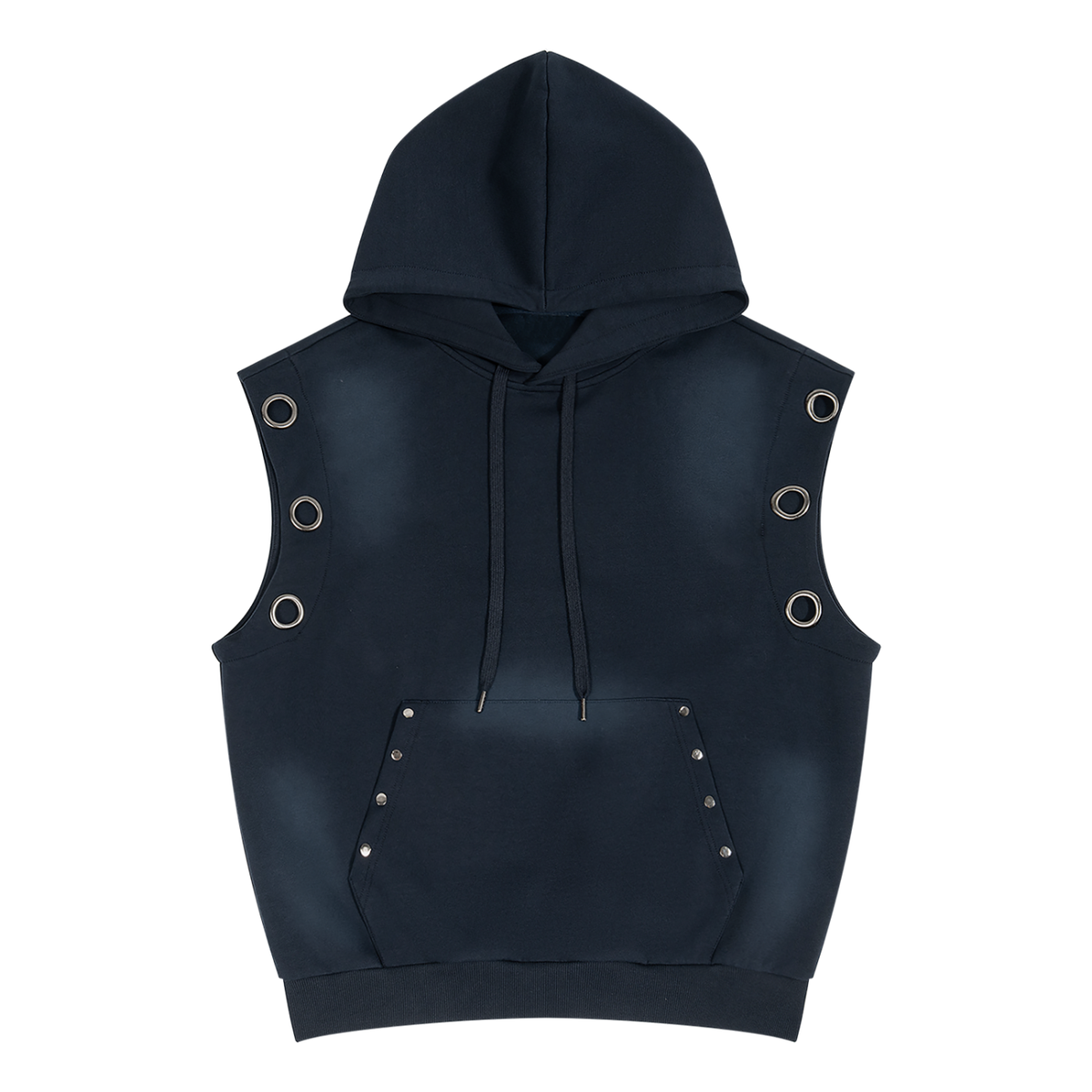 VAGORA Vintage Wash Sleeveless Hoodie