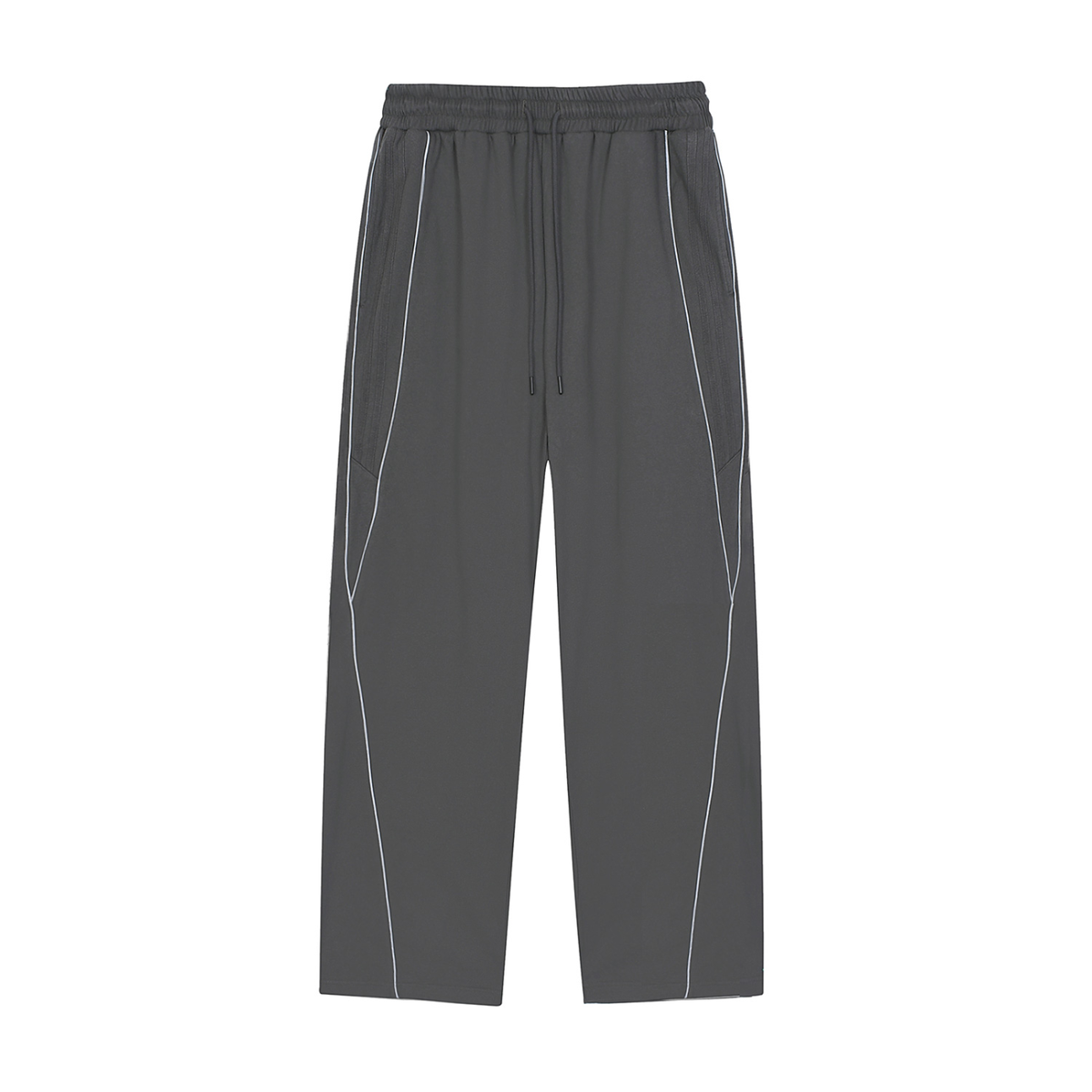 VAGORA Reflection Striped Straight-Leg Sweatpants (365 GSM)