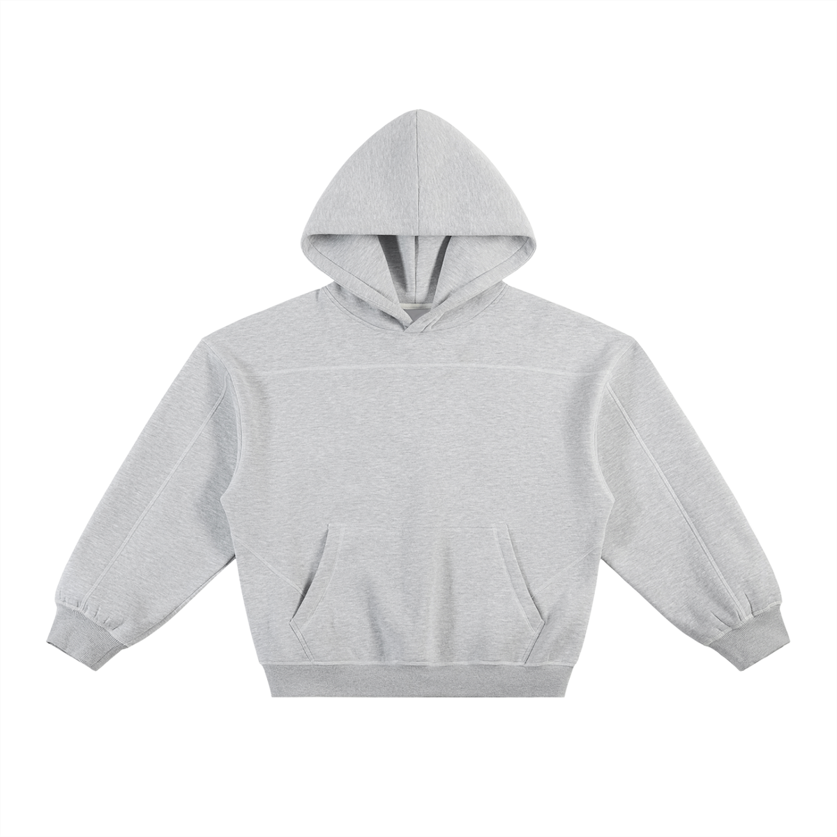 VAGORA Contrast-Stitched Boxy Fleece Hoodie (350 GSM)