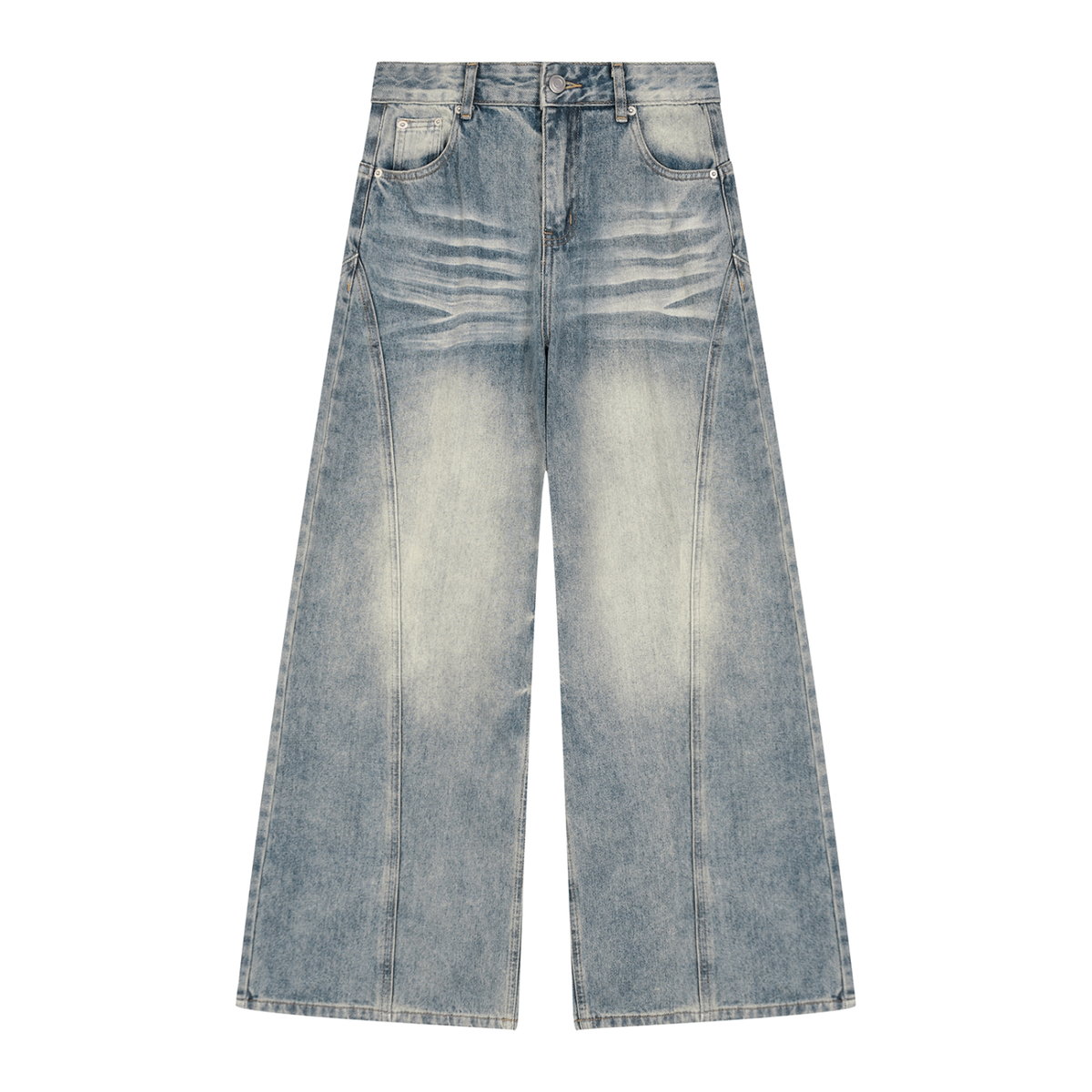 VAGORA Vintage Wash Wide Leg Denim (420 GSM)