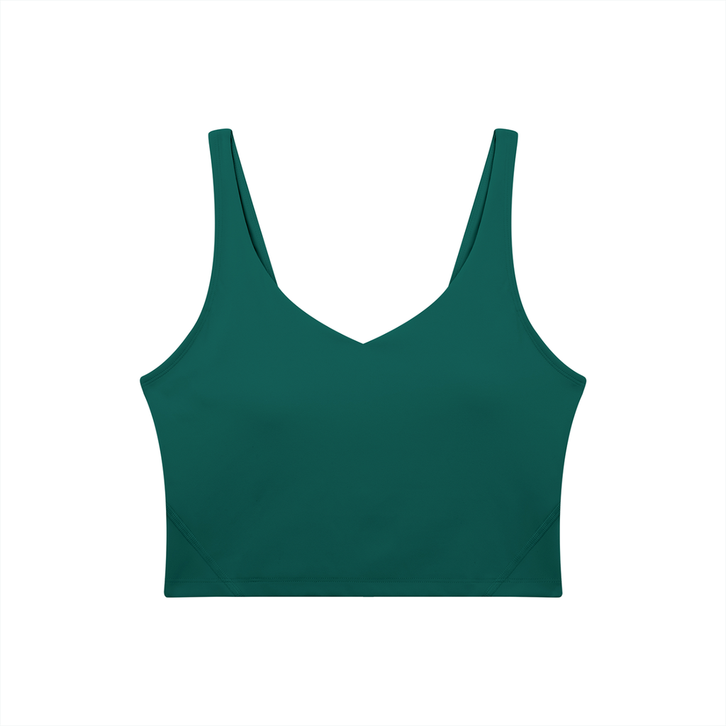 VAGORA WOMEN'S V-NECK YOGA SPORTS BRA