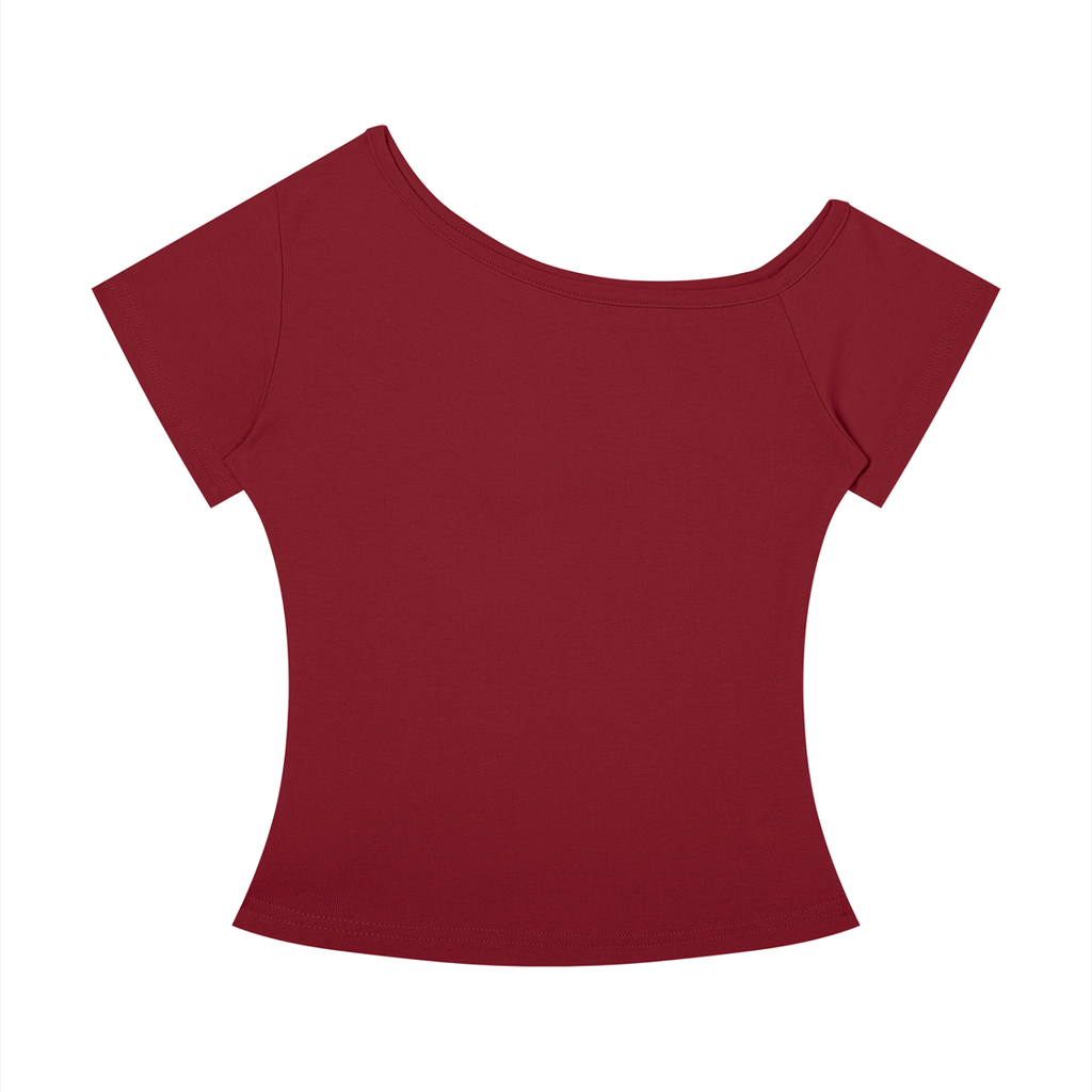 VAGORA WOMEN'S OFF-THE-SHOULDER SLIM TEE