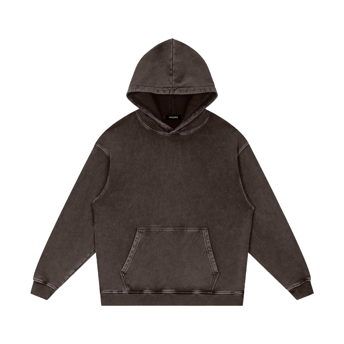 VAGORA Snow Washed Loose Cotton Hoodie (420 GSM)