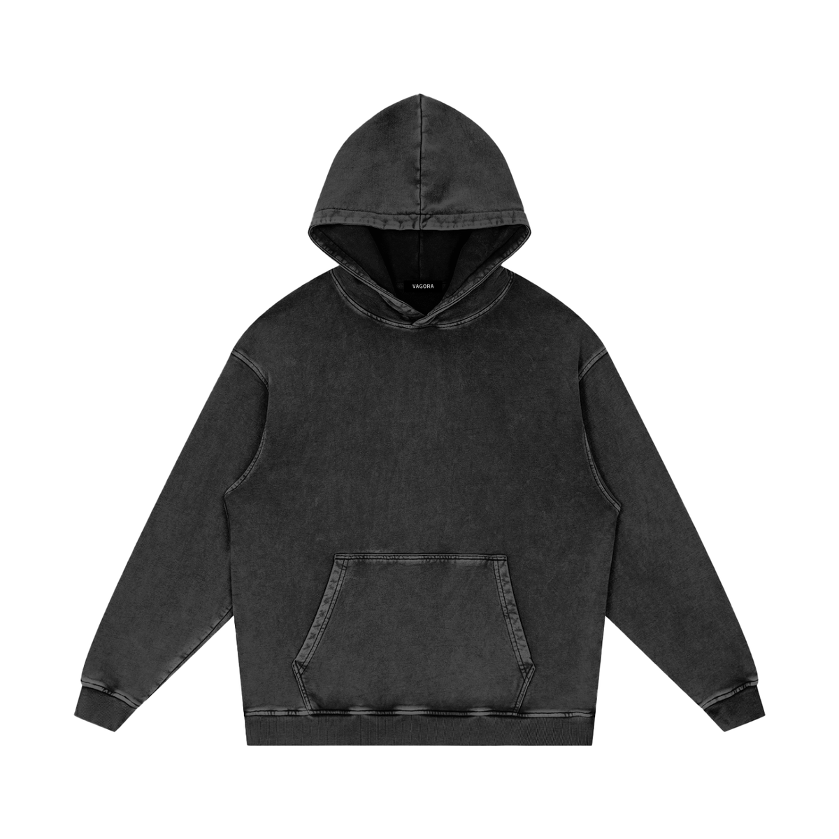 VAGORA Snow Washed Loose Cotton Hoodie (420 GSM)
