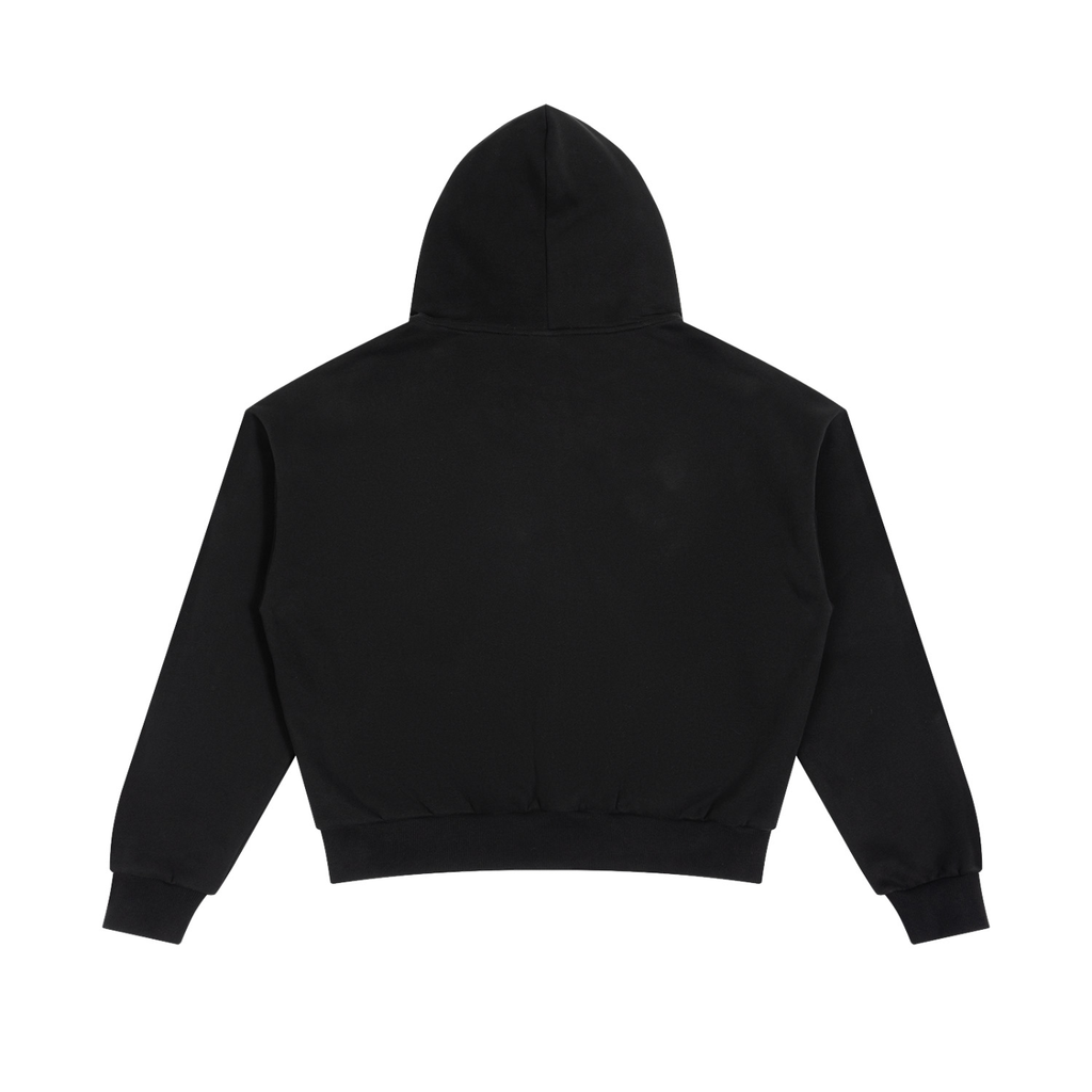 VAGORA Unisex Boxy Fleece Piping Full Zip Hoodie (305 GSM)
