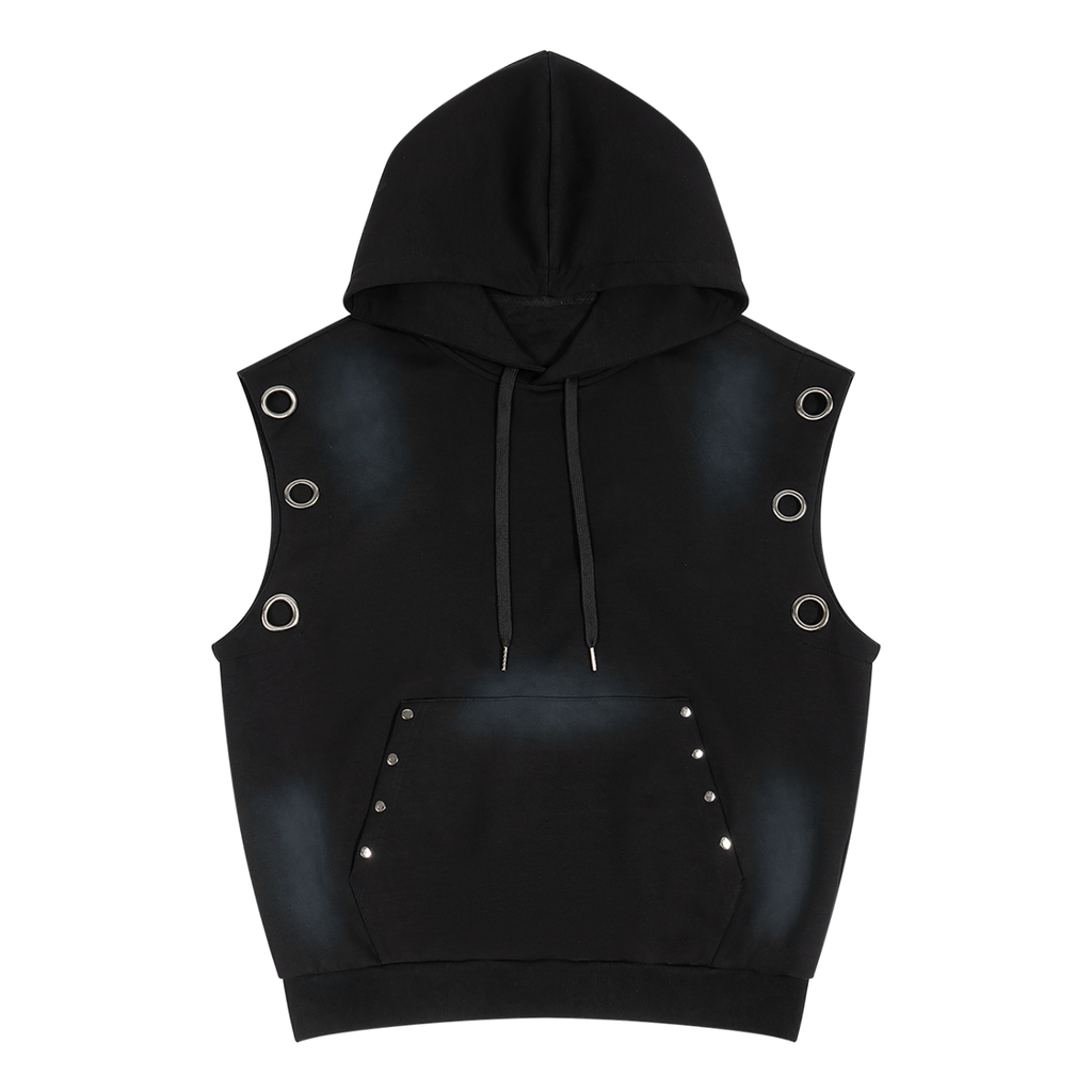 VAGORA Vintage Wash Sleeveless Hoodie