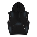 VAGORA Vintage Wash Sleeveless Hoodie