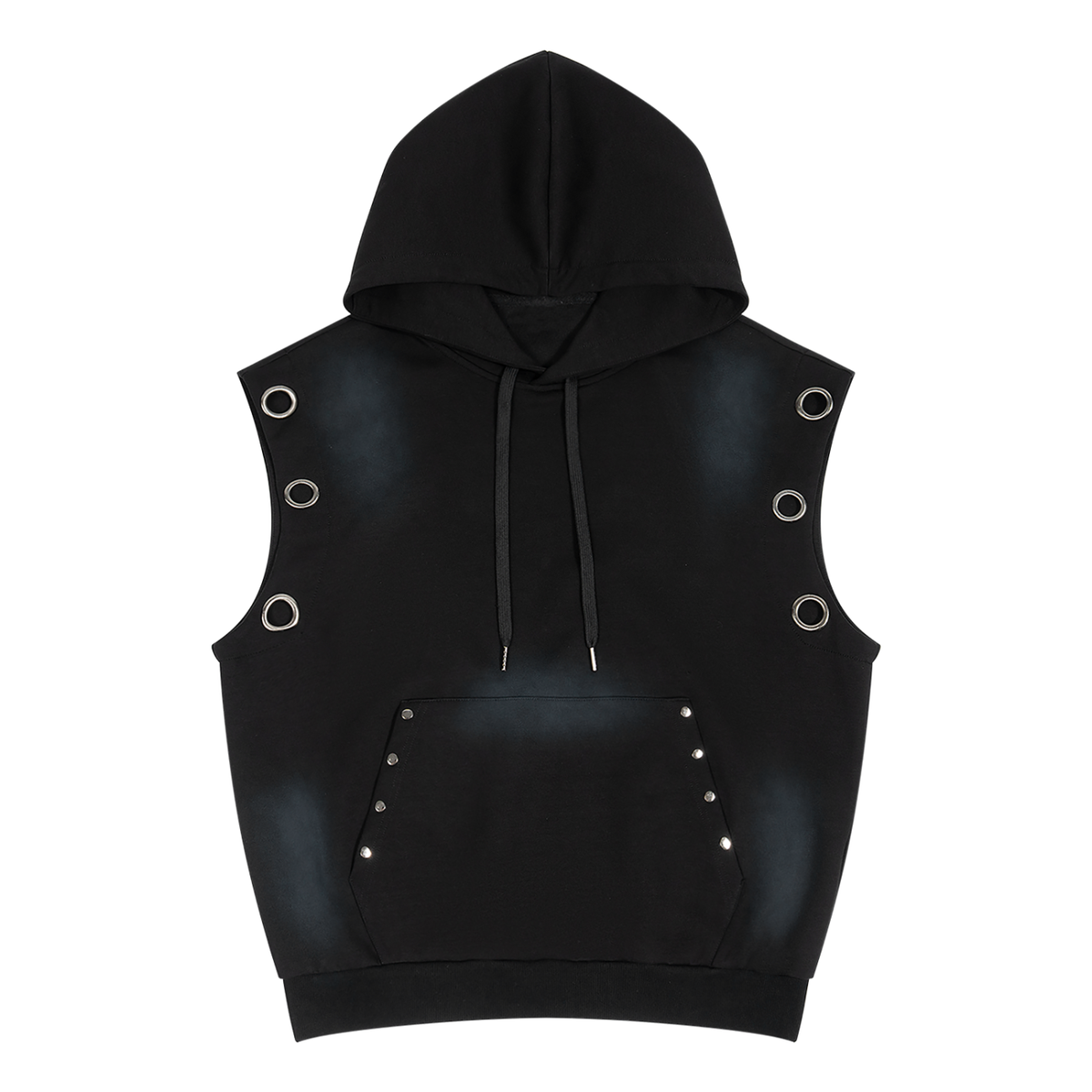 VAGORA Vintage Wash Sleeveless Hoodie