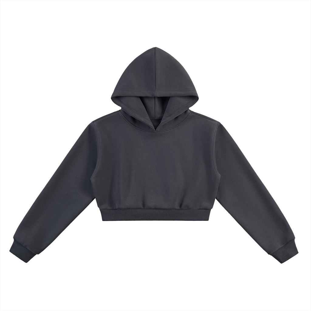 VAGORA Essential Cropped Hoodie (350 GSM)