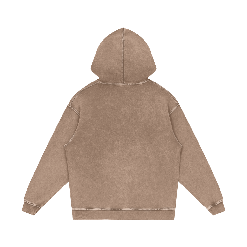 VAGORA Snow Washed Loose Cotton Hoodie (420 GSM)