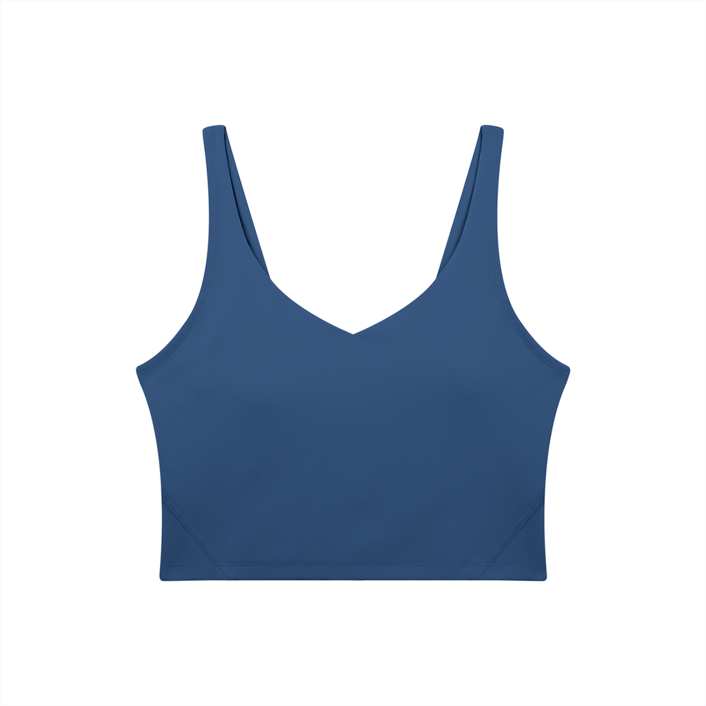VAGORA WOMEN'S V-NECK YOGA SPORTS BRA