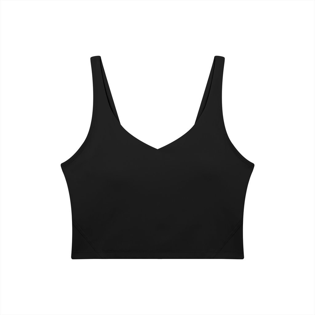 VAGORA WOMEN'S V-NECK YOGA SPORTS BRA