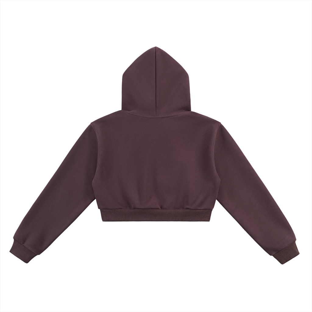 VAGORA Essential Cropped Hoodie (350 GSM)