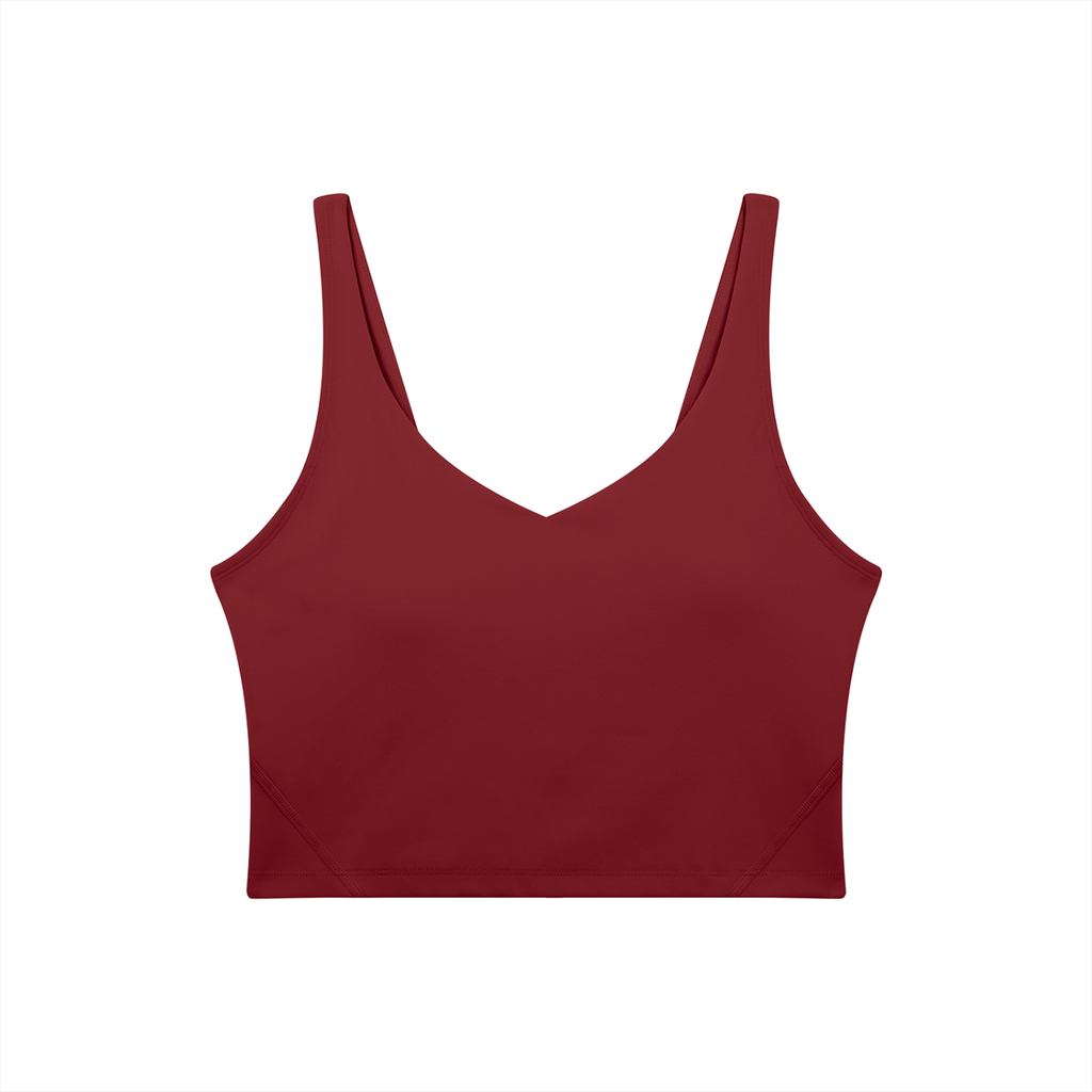 VAGORA WOMEN'S V-NECK YOGA SPORTS BRA