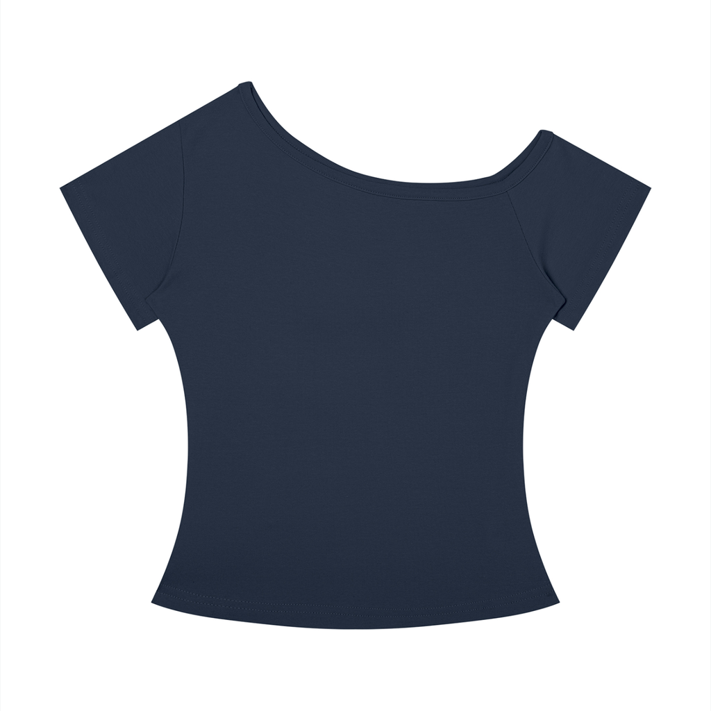 VAGORA WOMEN'S OFF-THE-SHOULDER SLIM TEE