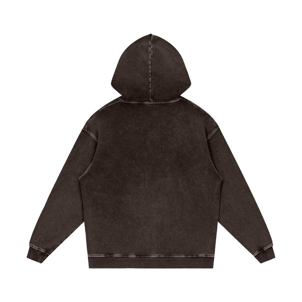 VAGORA Snow Washed Loose Cotton Hoodie (420 GSM)