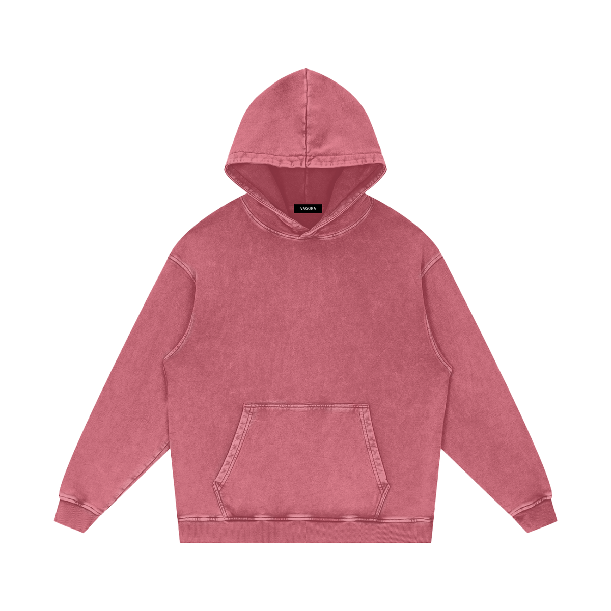 VAGORA Snow Washed Loose Cotton Hoodie (420 GSM)