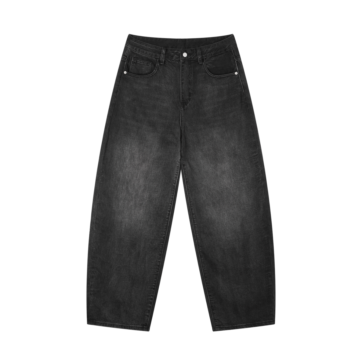 VAGORA Men's Sunfade Vintage Wash Barrel Leg Jeans (310 GSM)