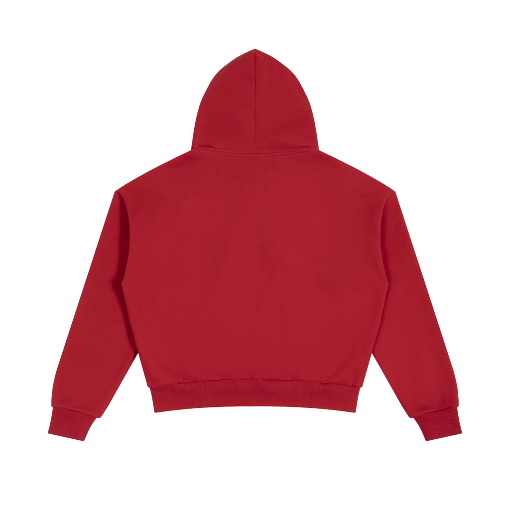 VAGORA Unisex Boxy Fleece Piping Full Zip Hoodie (305 GSM)