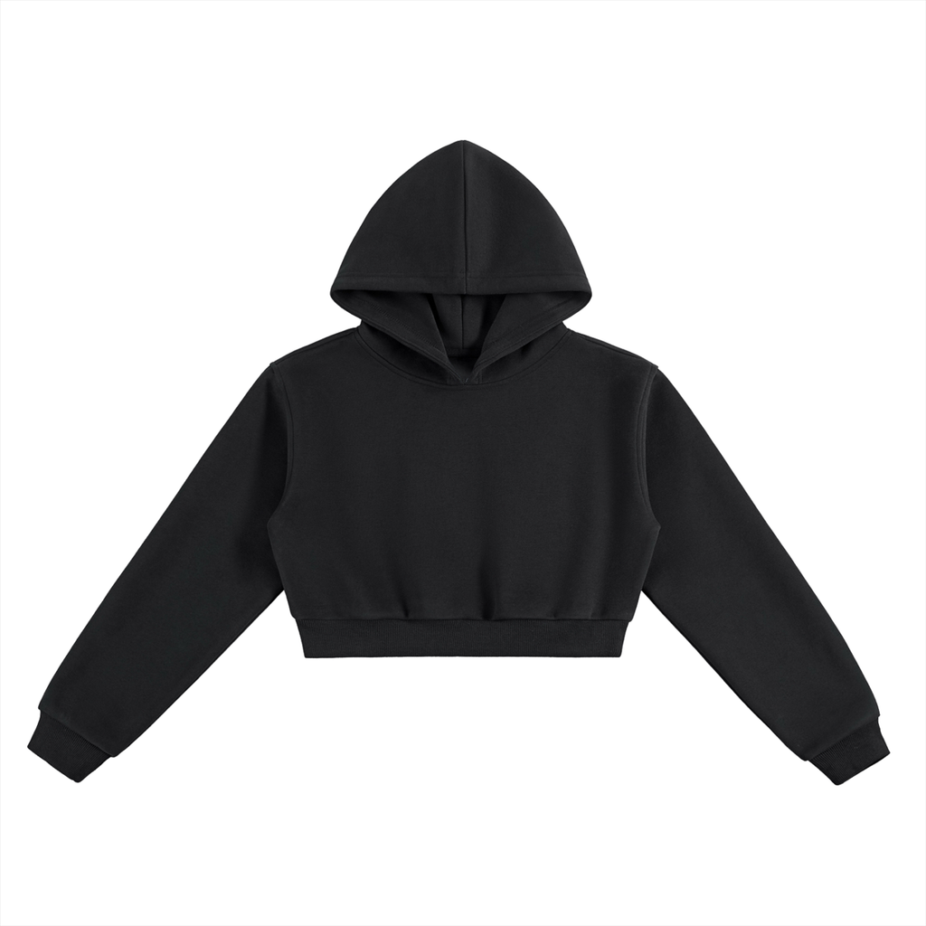 VAGORA Essential Cropped Hoodie (350 GSM)