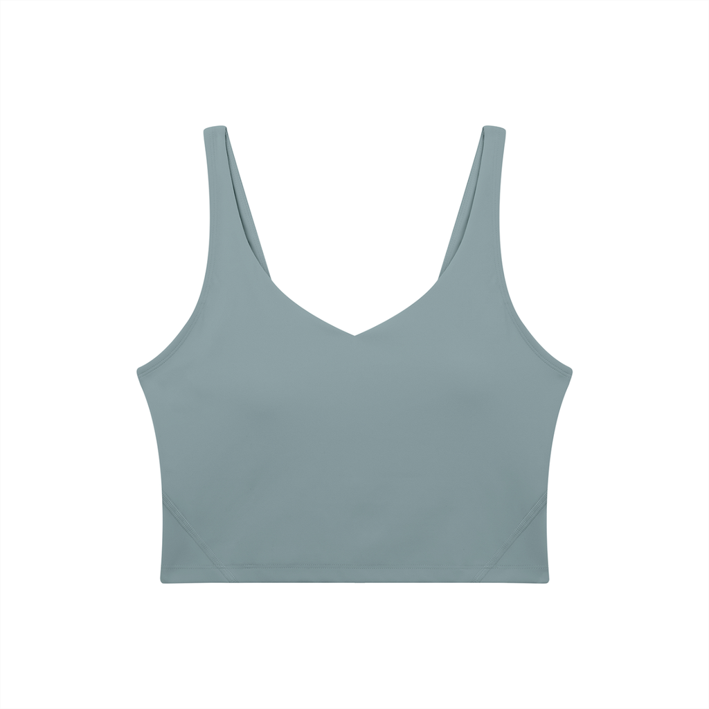 VAGORA WOMEN'S V-NECK YOGA SPORTS BRA