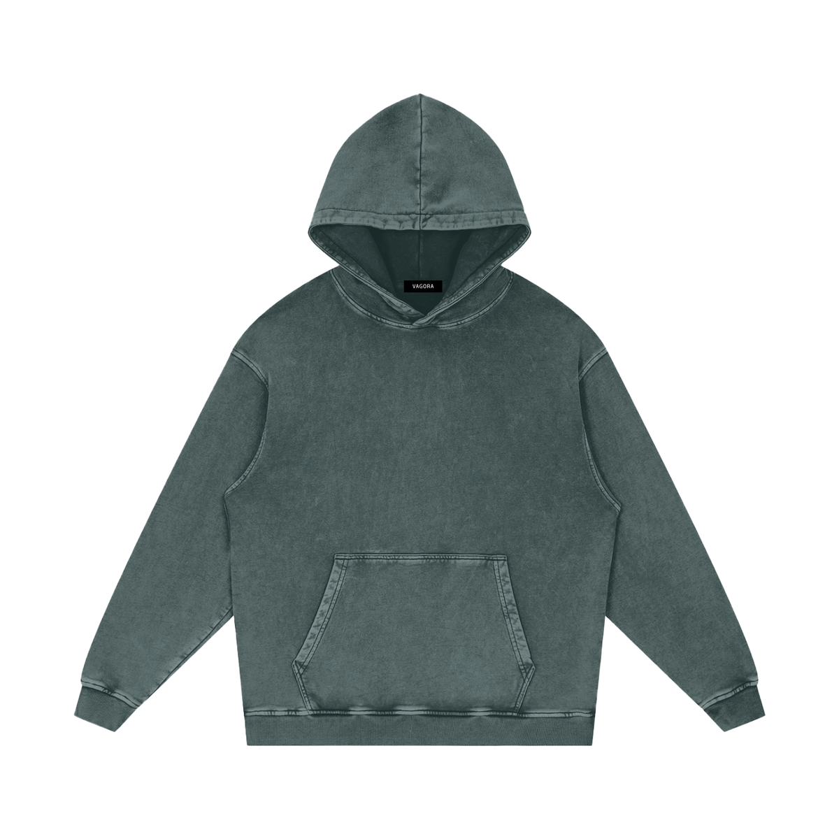 VAGORA Snow Washed Loose Cotton Hoodie (420 GSM)