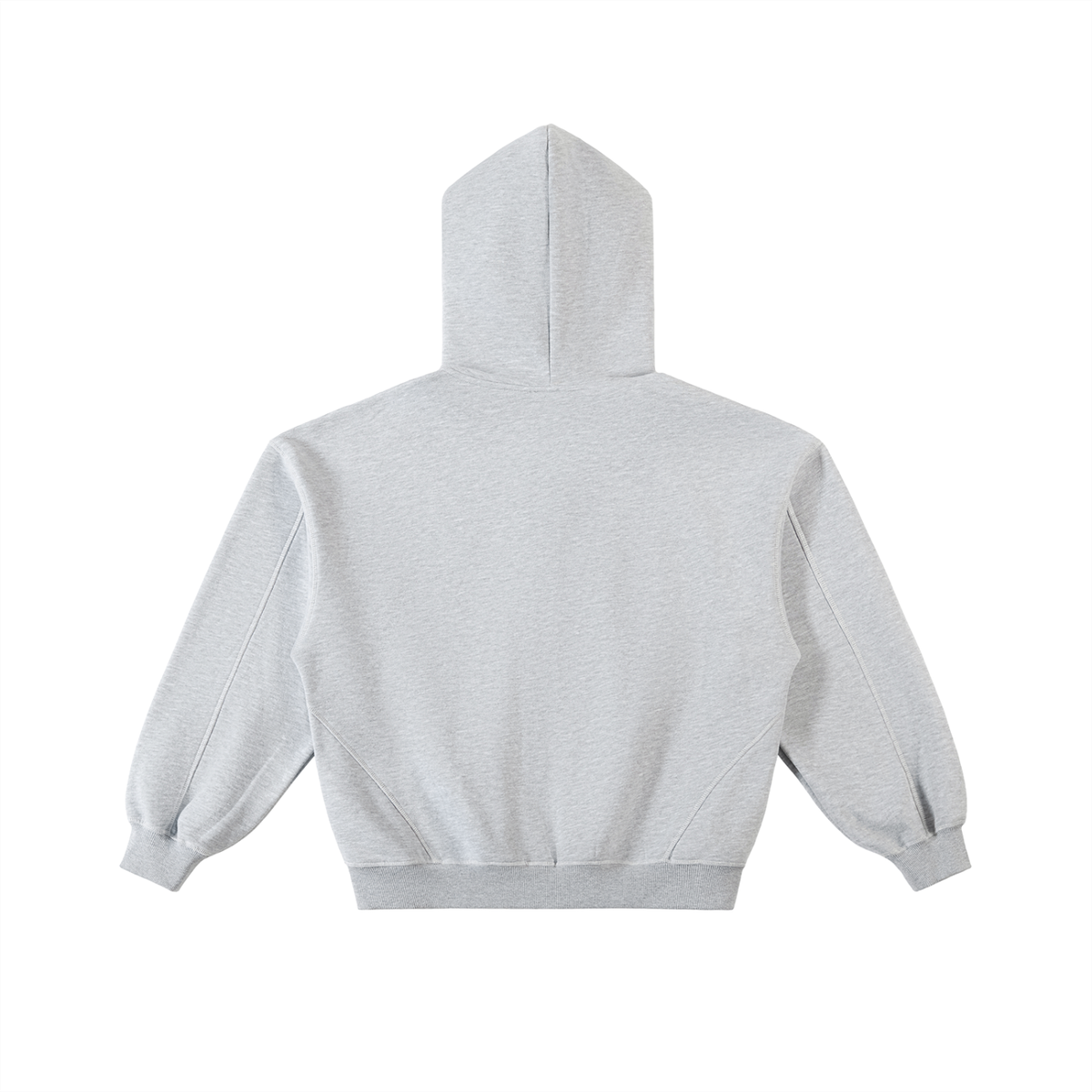 VAGORA Contrast-Stitched Boxy Zip Hoodie (350 GSM)
