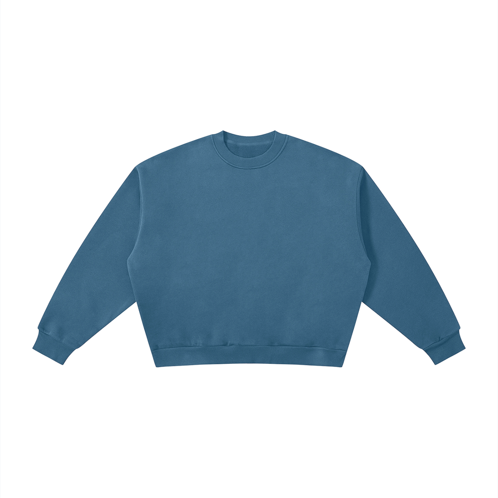 VAGORA Boxy Fleece Crewneck Sweatshirt (345 GSM)